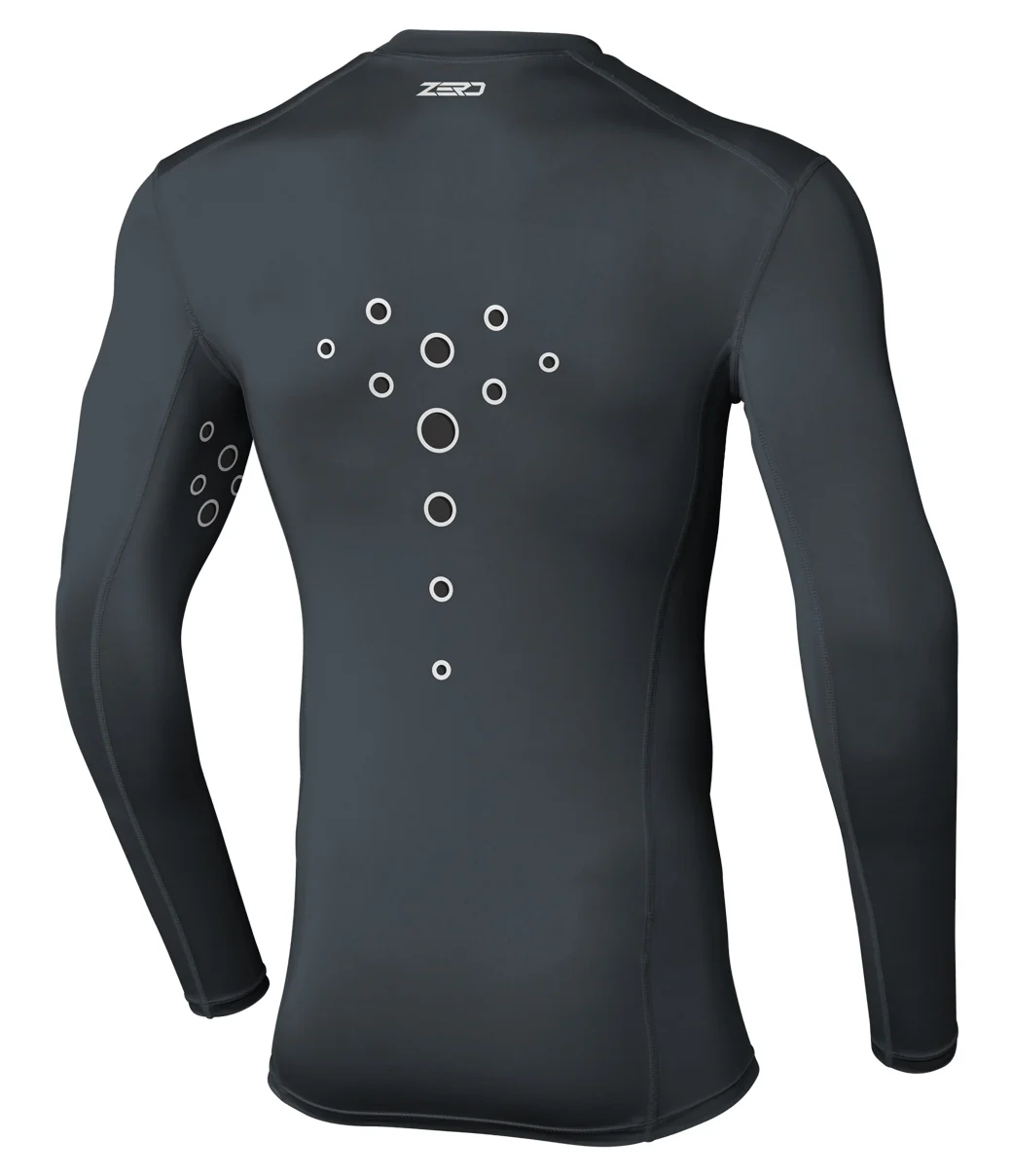 Zero Laser Cut Compression Jersey - Charcoal - Image 2