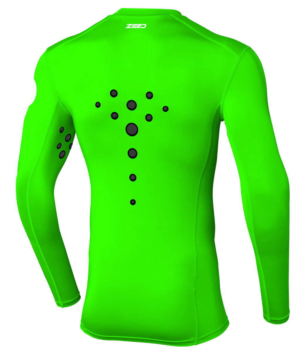 Zero Laser Cut Compression Jersey - Flo Green - Image 2