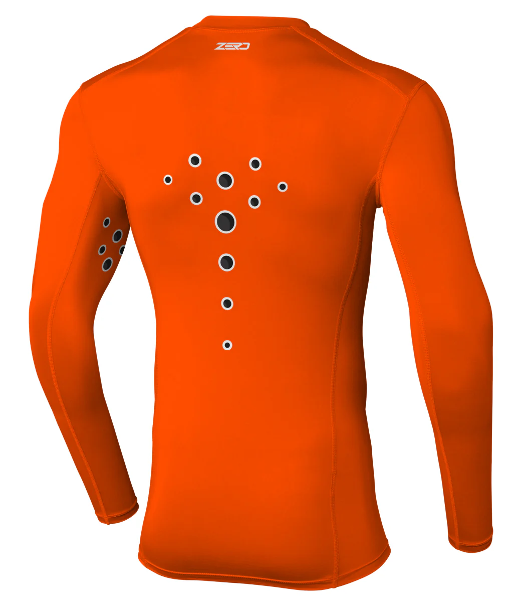 Zero Laser Cut Compression Jersey - Flo Orange - Image 2
