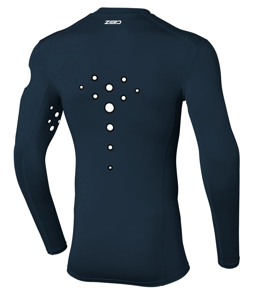 Zero Laser Cut Compression Jersey - Navy - Image 2